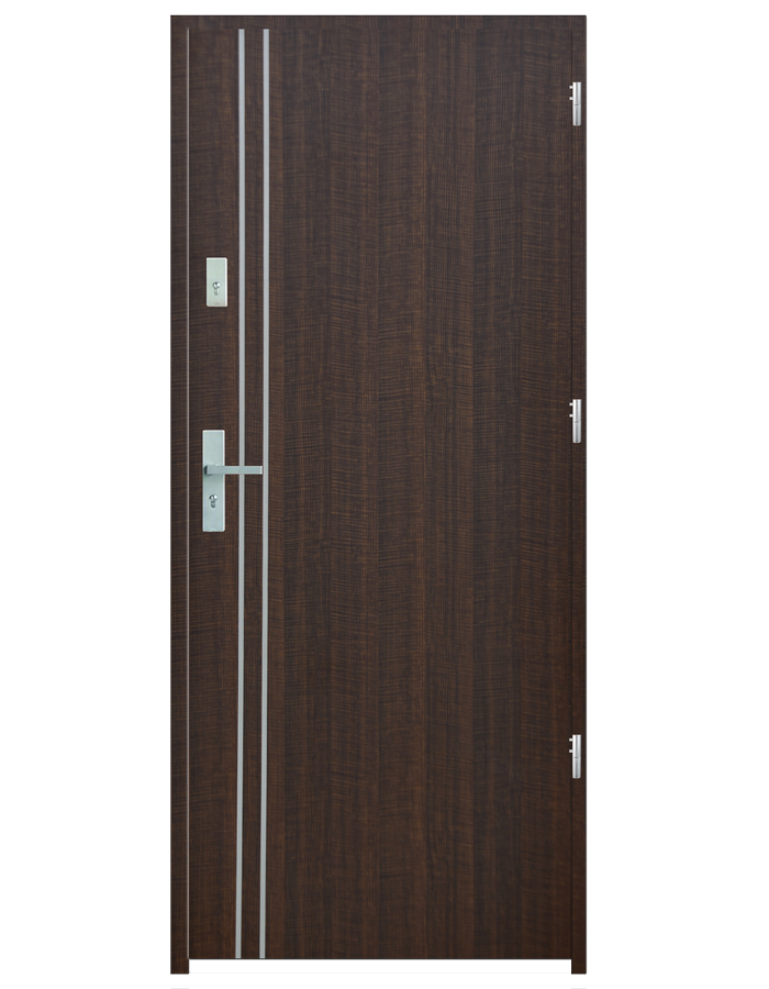 Wejściowe drzwi z listwą