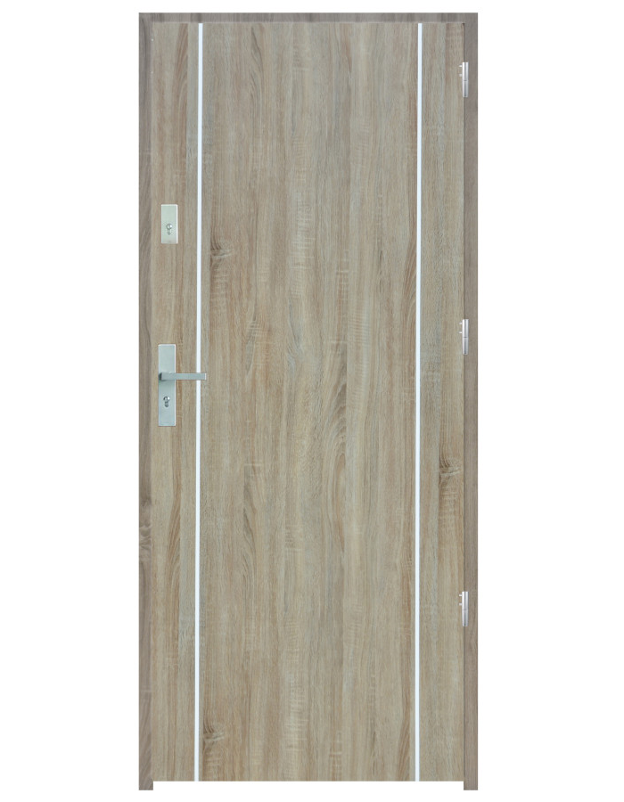 Wejściowe drzwi z listwą