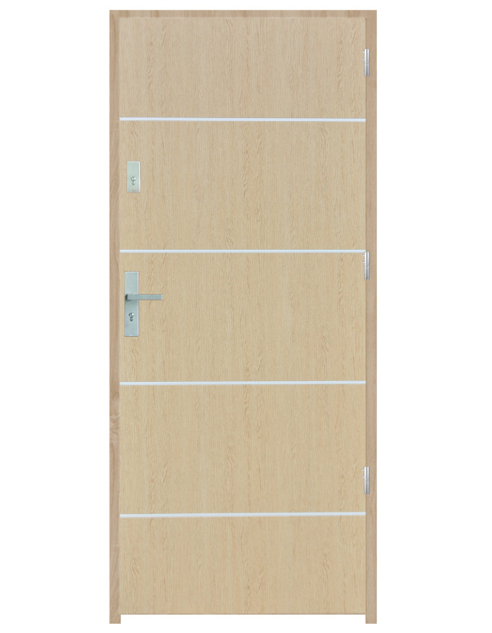 Wejściowe drzwi z listwą