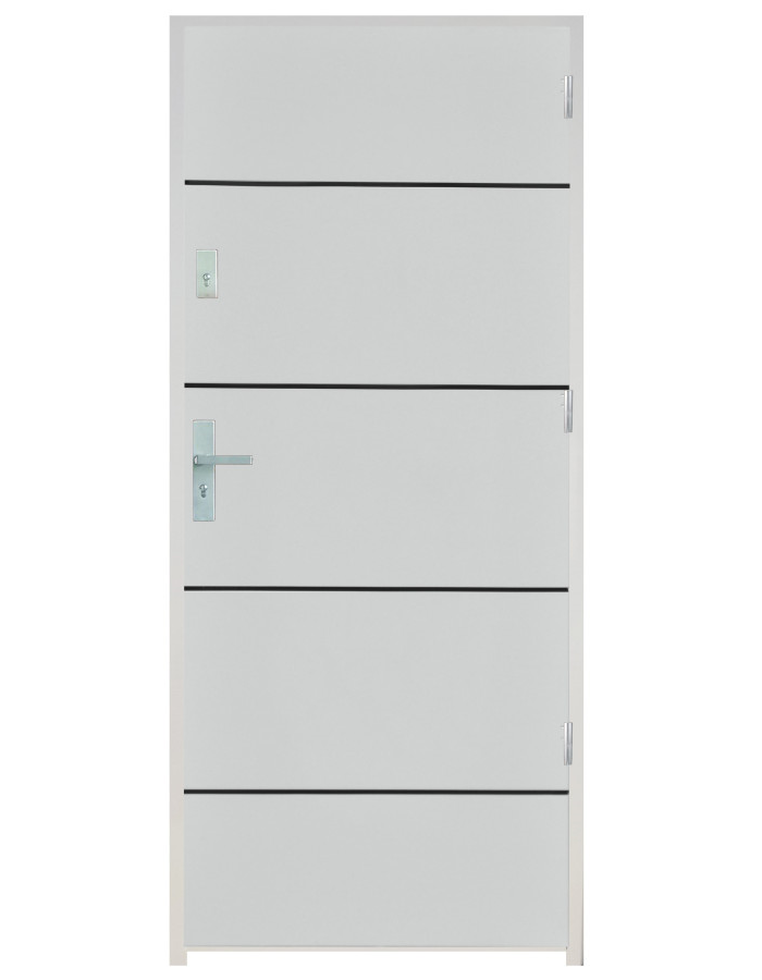Wejściowe drzwi z listwą