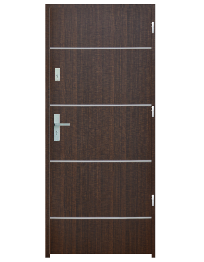 Wejściowe drzwi z listwą