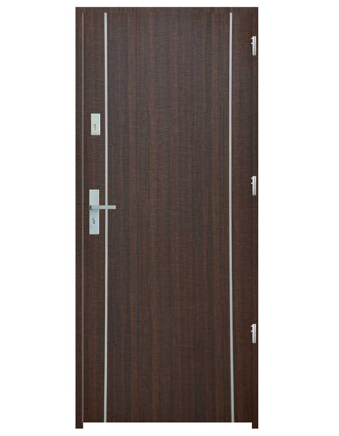 Wejściowe drzwi z listwą