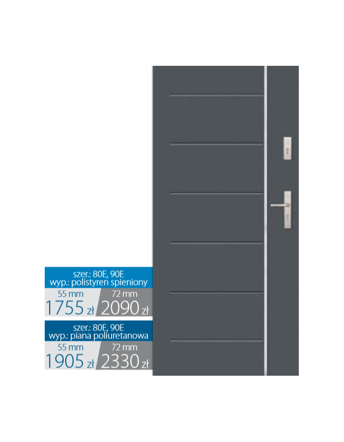 Drzwi wejściowe Stal 55721