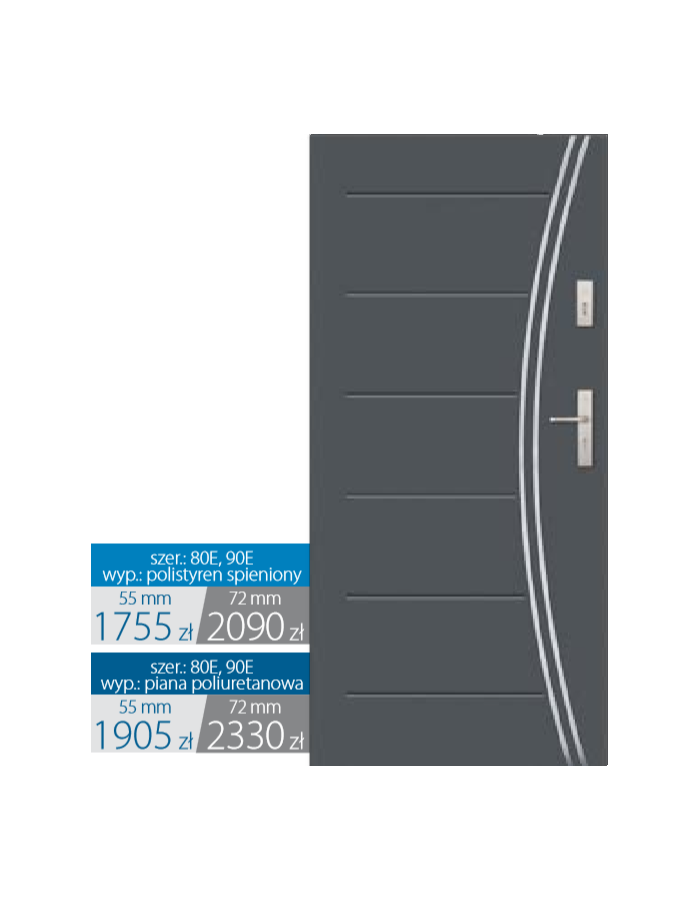 Drzwi wejściowe Stal 55722